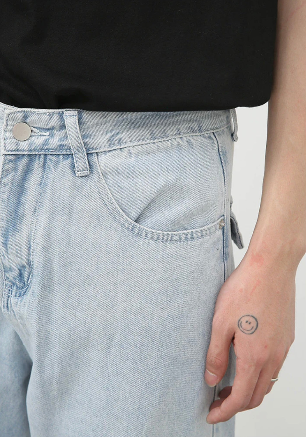 Baggy Jeans Front Pocket